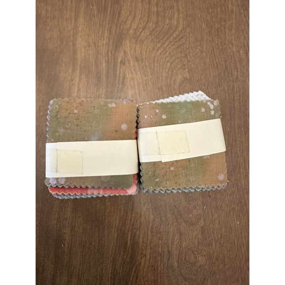 Benartex Fossil Fern Flannels Cotton Fabric 100 3x3 inch Charm Squares Pack - Picture 2 of 9